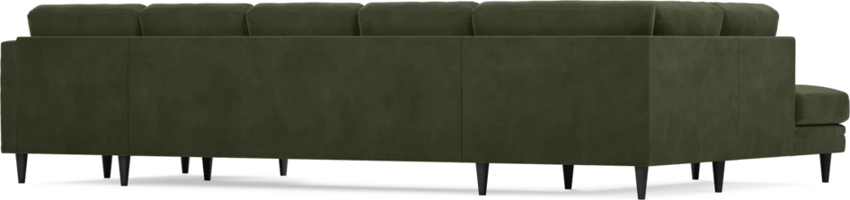 Eden - 3-sits soffa med divan vänster och schäslong höger - Grön