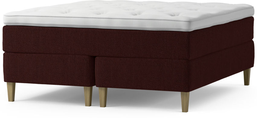 Delux Dream - Kontinentalsäng, dubbelsäng med bäddmadrass och sängben