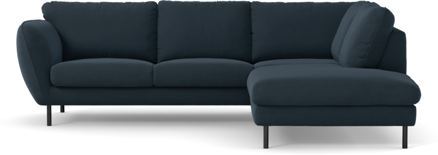 Madison Lux - 2-sits soffa med divan höger - Blå