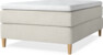 Delux Exclusive - Kontinentalsäng, enkelsäng 140 cm med bäddmadrass - Beige