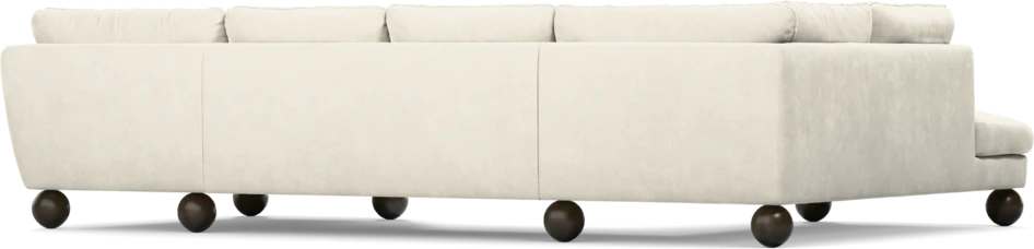 Madison Lux - 2-sits soffa med divan vänster och schäslong höger - Vit