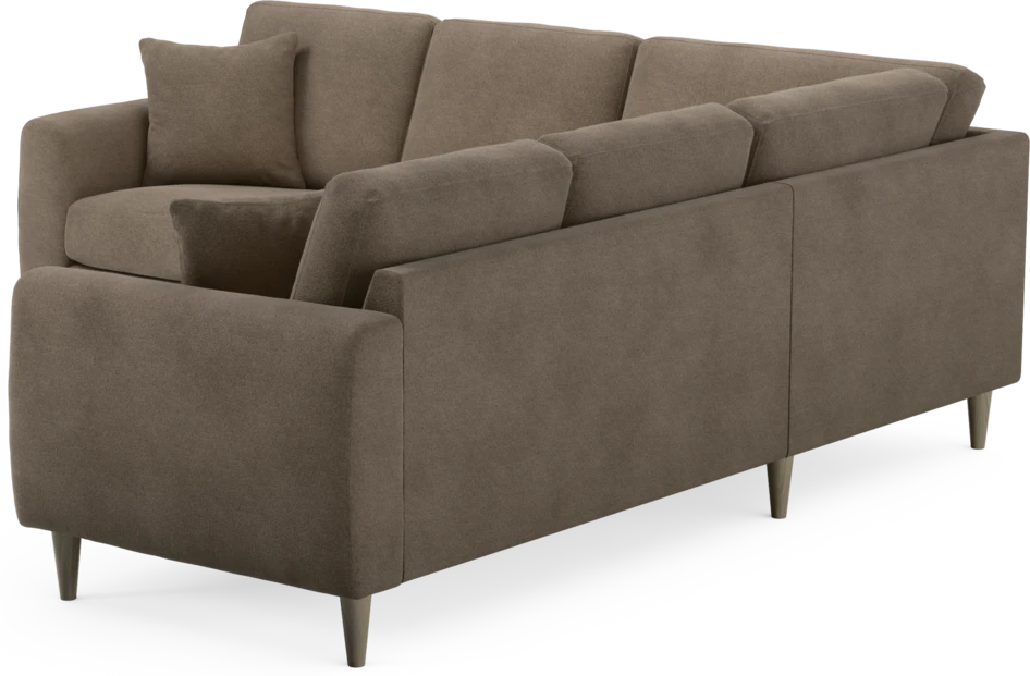 Eden - Hörnsoffa, 2+2-sits - Brun