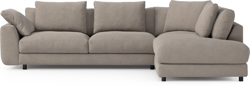 Amie - 3-sits med divan höger - Beige