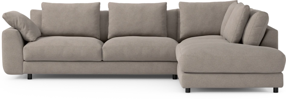 Amie - 3-sits med divan höger - Beige