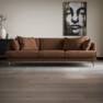 Harper - 4-sits soffa - Brun
