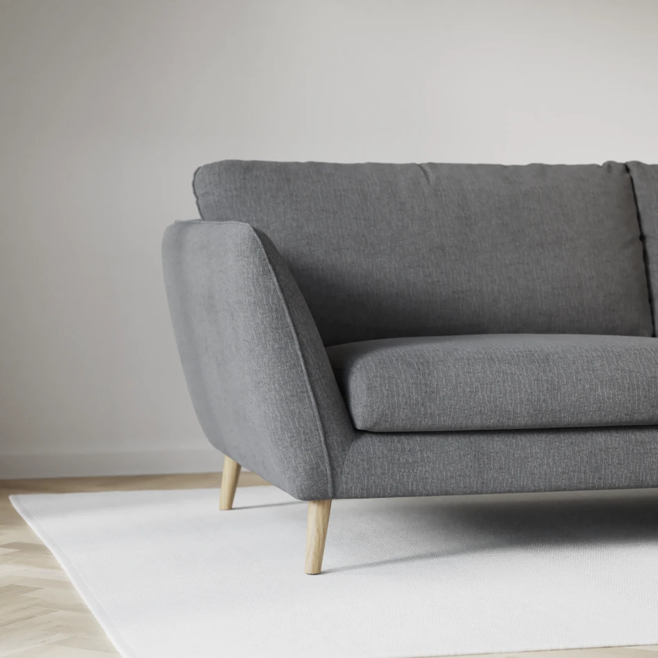 Madison - 2-sits soffa med divan vänster och schäslong höger - Grå