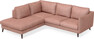 Madison - 2-sits soffa med divan vänster - Röd