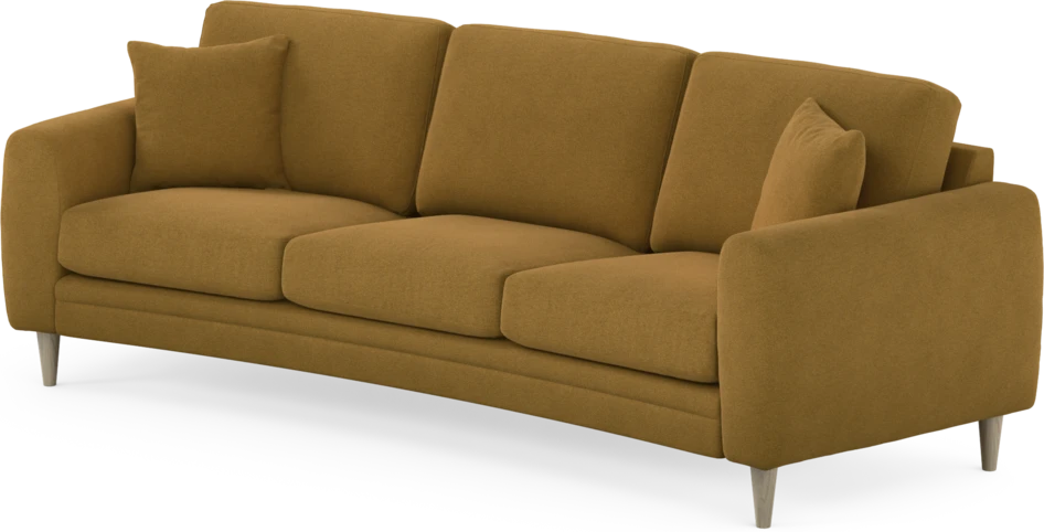 Eden - 3-sits soffa svängd - Gul