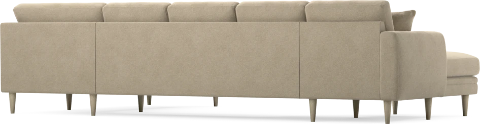 Eden - 3-sits soffa med schäslong vänster och divan höger - Beige