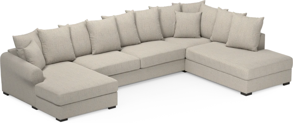 Town - 3-sits soffa med divan höger och schäslong vänster - Beige
