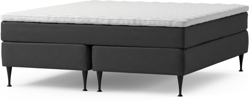 Delux Sense - Kontinentalsäng, dubbelsäng med bäddmadrass och sängben