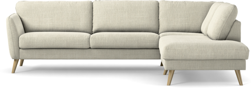 Bridge - 3-sits soffa med divan höger - Beige