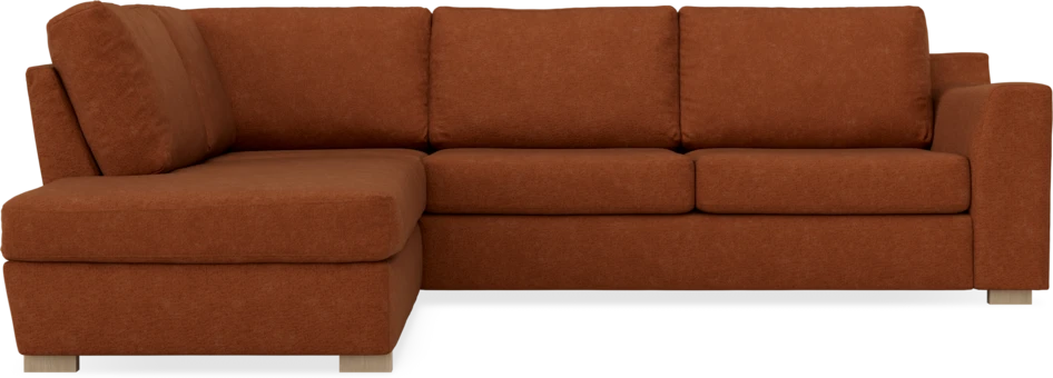Friday - 2,5-sits soffa med divan vänster - Orange