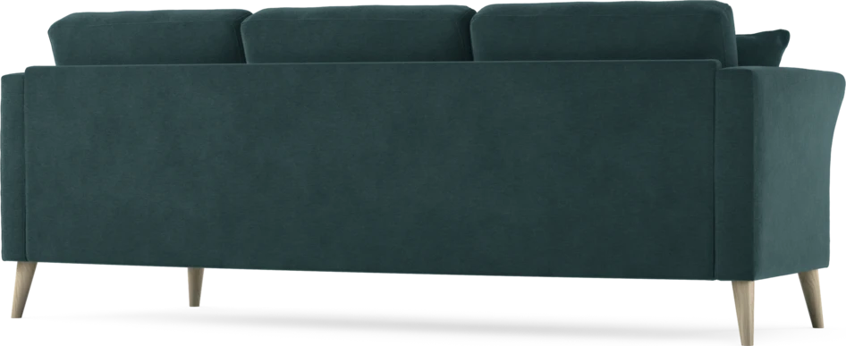 Eden - 3-sits soffa svängd - Blå