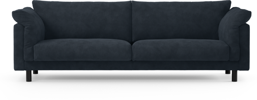 Cherrie - 4-sits soffa, fast klädsel - Blå