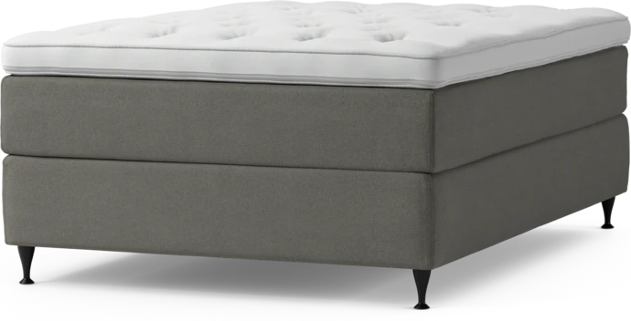 Delux Exclusive, Kontinentalsäng, enkelsäng 140 cm med bäddmadrass och sängben