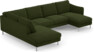 Madison Lux - 2-sits soffa med divan vänster och schäslong höger - Grön