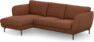 Madison Lux - 2-sits soffa med schäslong vänster - Röd