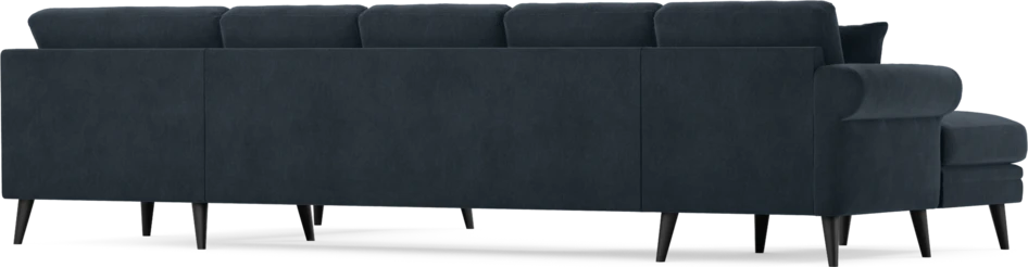 Eden - 3-sits soffa med schäslong vänster och divan höger - Blå