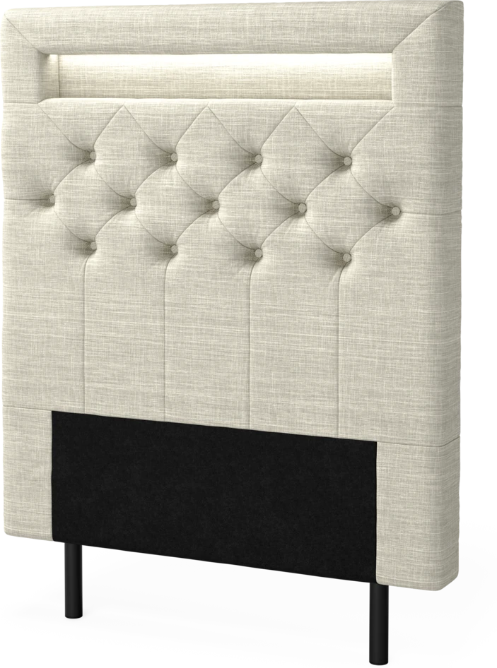New York led - Sänggavel, 90-210 cm - Beige