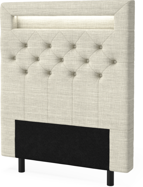 New York led - Sänggavel, 90-210 cm - Beige