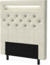 New York led - Sänggavel, 90-210 cm - Beige