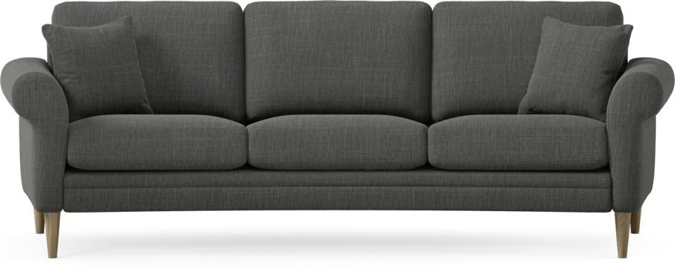 Eden - 3-sits soffa svängd - Grå