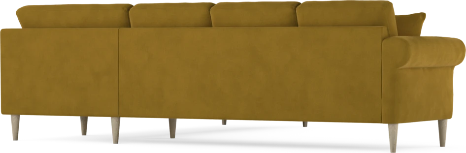Eden - Hörnsoffa, 3+3-sits - Gul