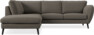 Madison - 2-sits soffa med divan vänster - Brun