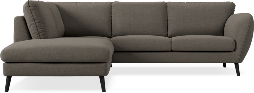 Madison - 2-sits soffa med divan vänster - Brun