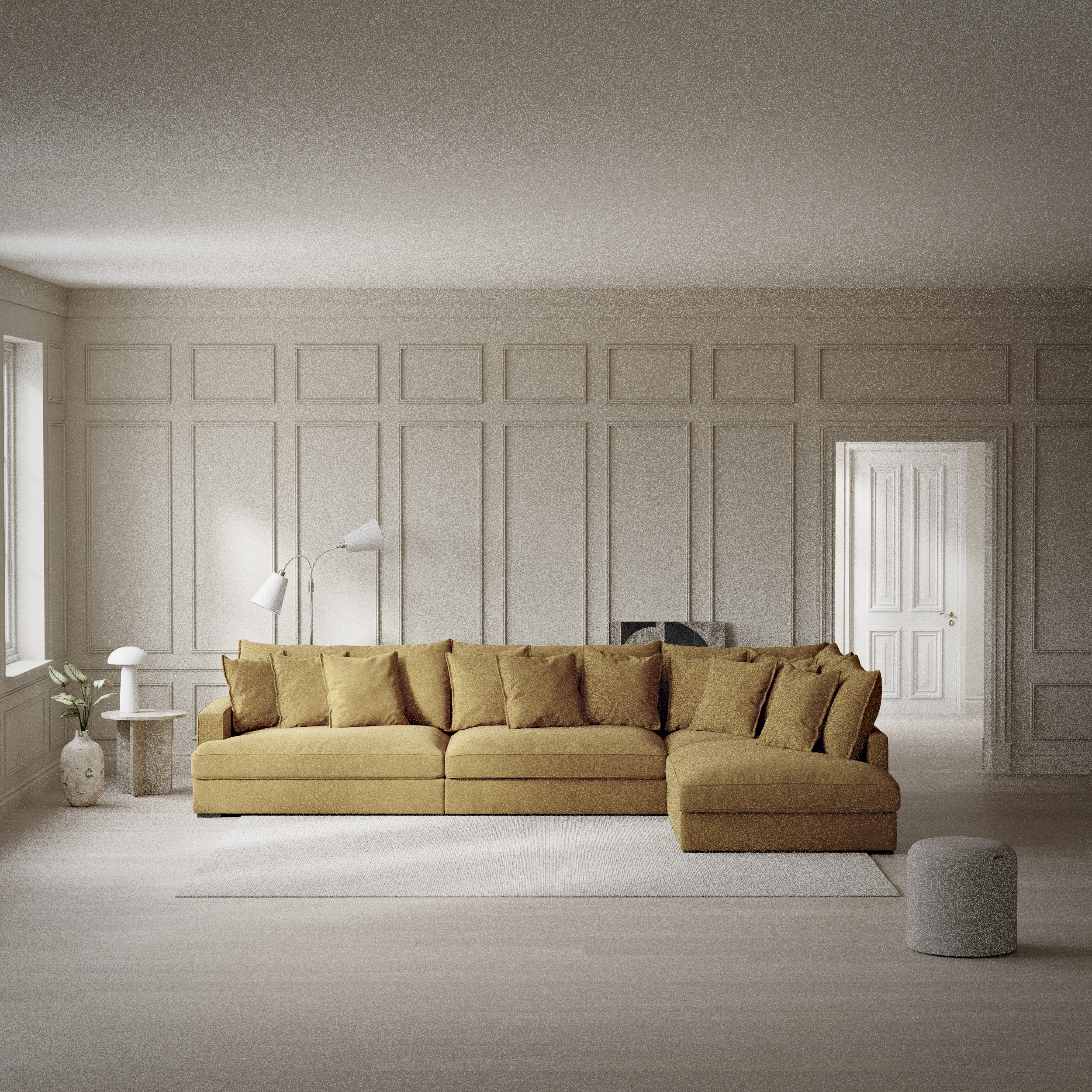 Rossi - 4-sits soffa med divan höger - inspiration