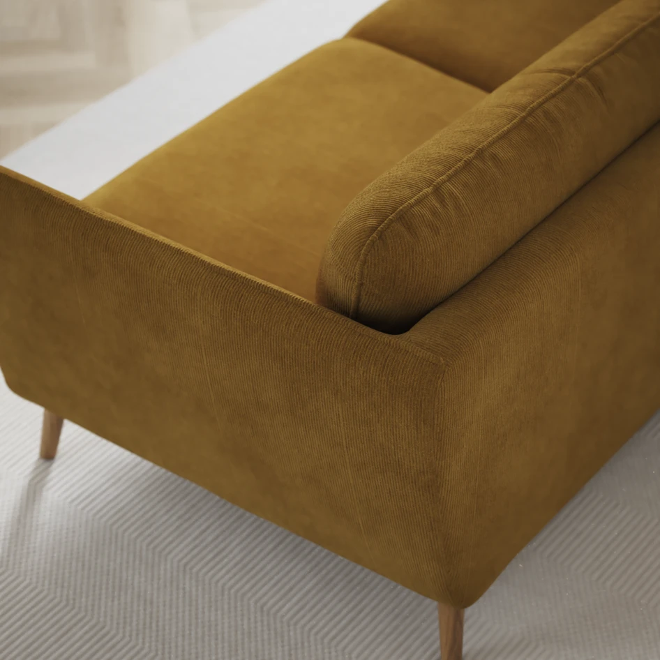 Madison Lux - Hörnsoffa 2+3-sits, hörn 2 - Gul