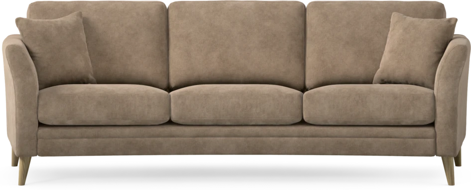 Eden - 3-sits soffa svängd - Beige