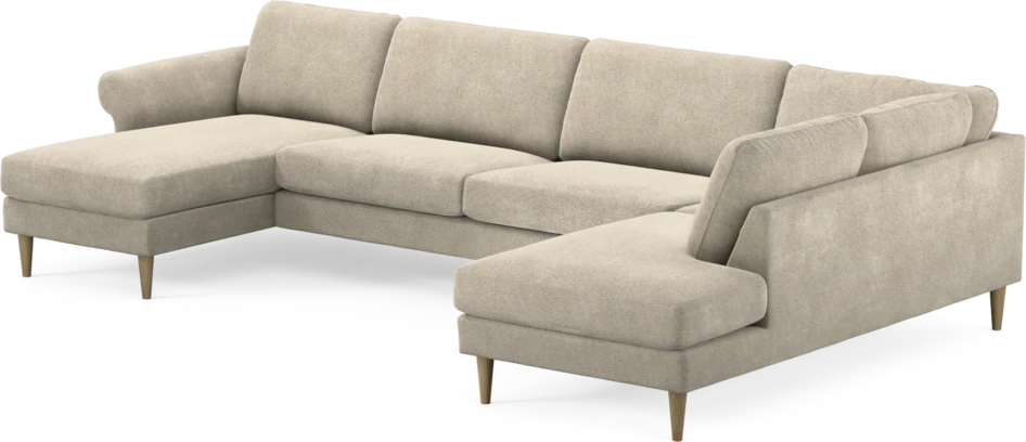 Bridge - 3-sits soffa med schäslong vänster och divan höger - Beige