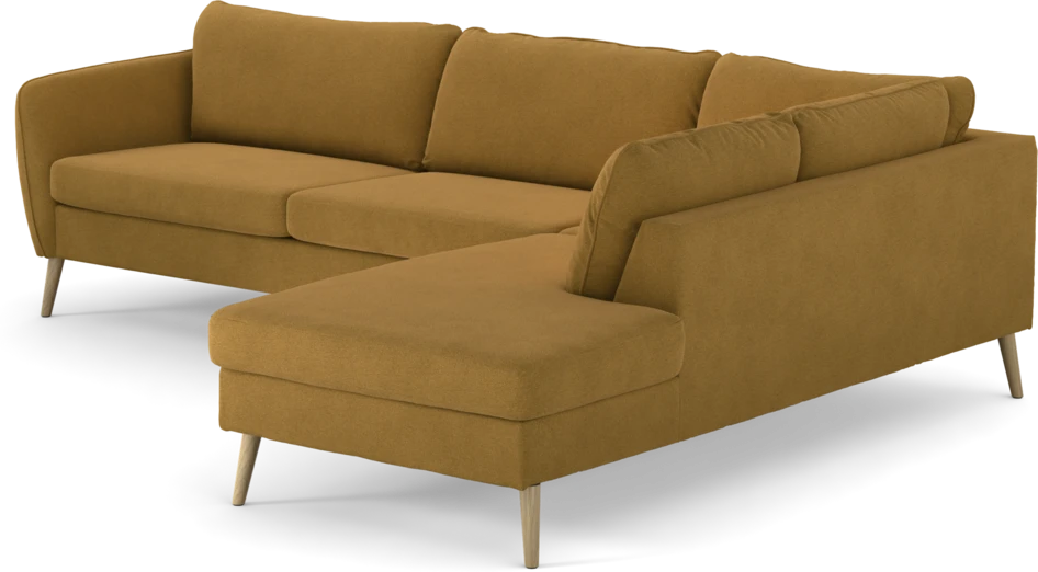 County - 2,5-sits soffa med divan höger - Gul