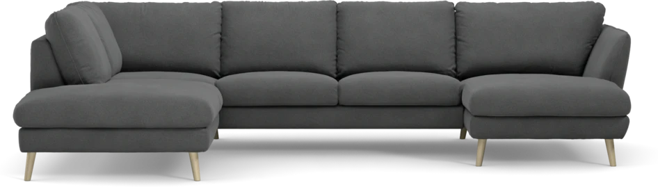 Madison Lux - 2-sits soffa med divan vänster och schäslong höger - Grå