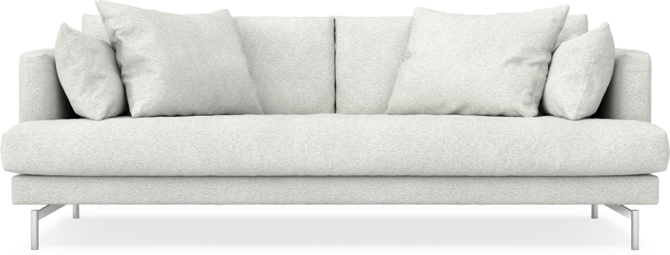 Harper - 3-sits soffa, hel dyna - Vit