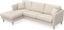 Eden - 2,5-sits soffa med schäslong - Beige