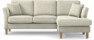 Eden - 2-sits soffa med schäslong - Beige
