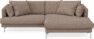 Harper - 4-sits med schäslong XL höger - Brun
