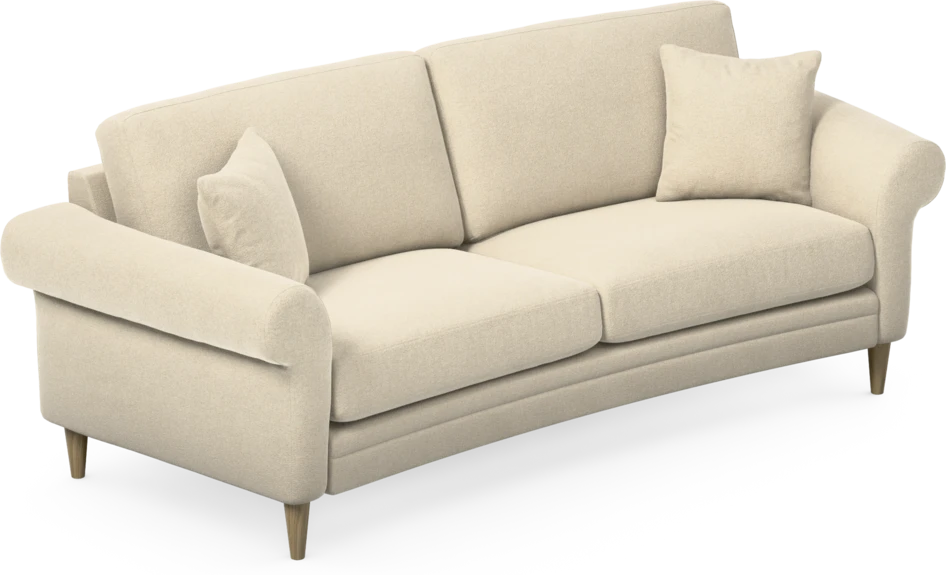 Eden - 2,5-sits soffa svängd - Beige
