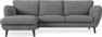 Madison Lux - 2-sits soffa med schäslong vänster - Vit
