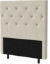 New York pikerad - Sänggavel, 90-210 cm - Beige