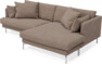 Harper - 4-sits med schäslong XL höger - Brun