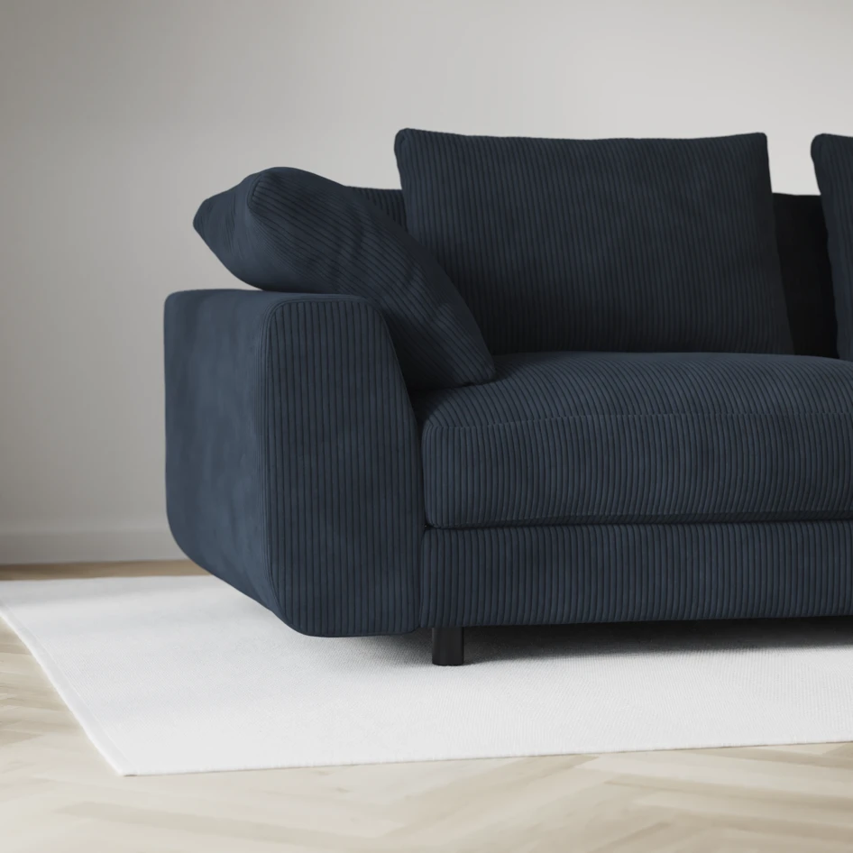 Amie - 4-sits soffa - Blå