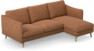 Madison - 2-sits soffa med schäslong höger - Orange