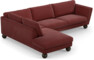 Madison - 3-sits soffa med divan vänster - Rosa