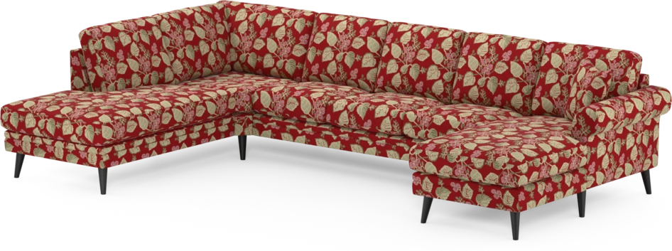 Eden - 3-sits soffa med divan vänster och schäslong höger - Flerfärgad
