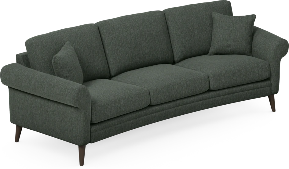 Eden - 3-sits soffa svängd - Grön