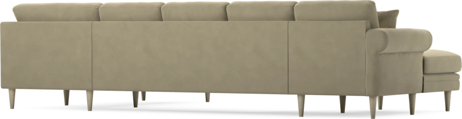 Eden - 3-sits soffa med schäslong vänster och divan höger - Beige